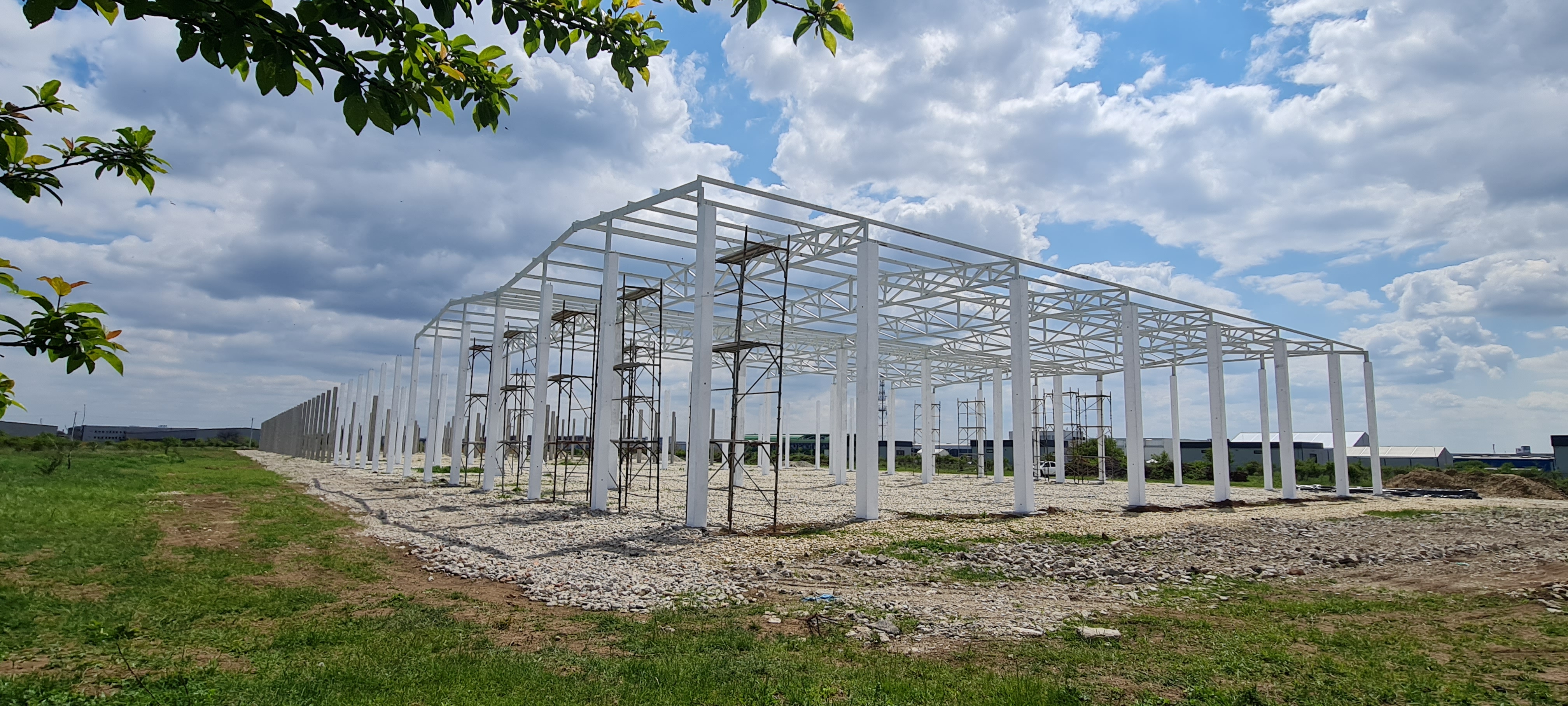 A doua etapa in ceea ce consta suprastructura - Ferme metalice zabreluite 