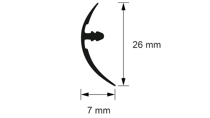 10861 - Profil închidere covor PVC