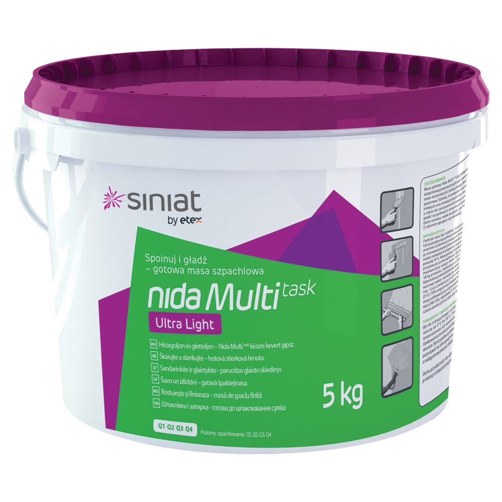 Pastă de îmbinare și finisare readymix Nida MULTI Task | Siniat