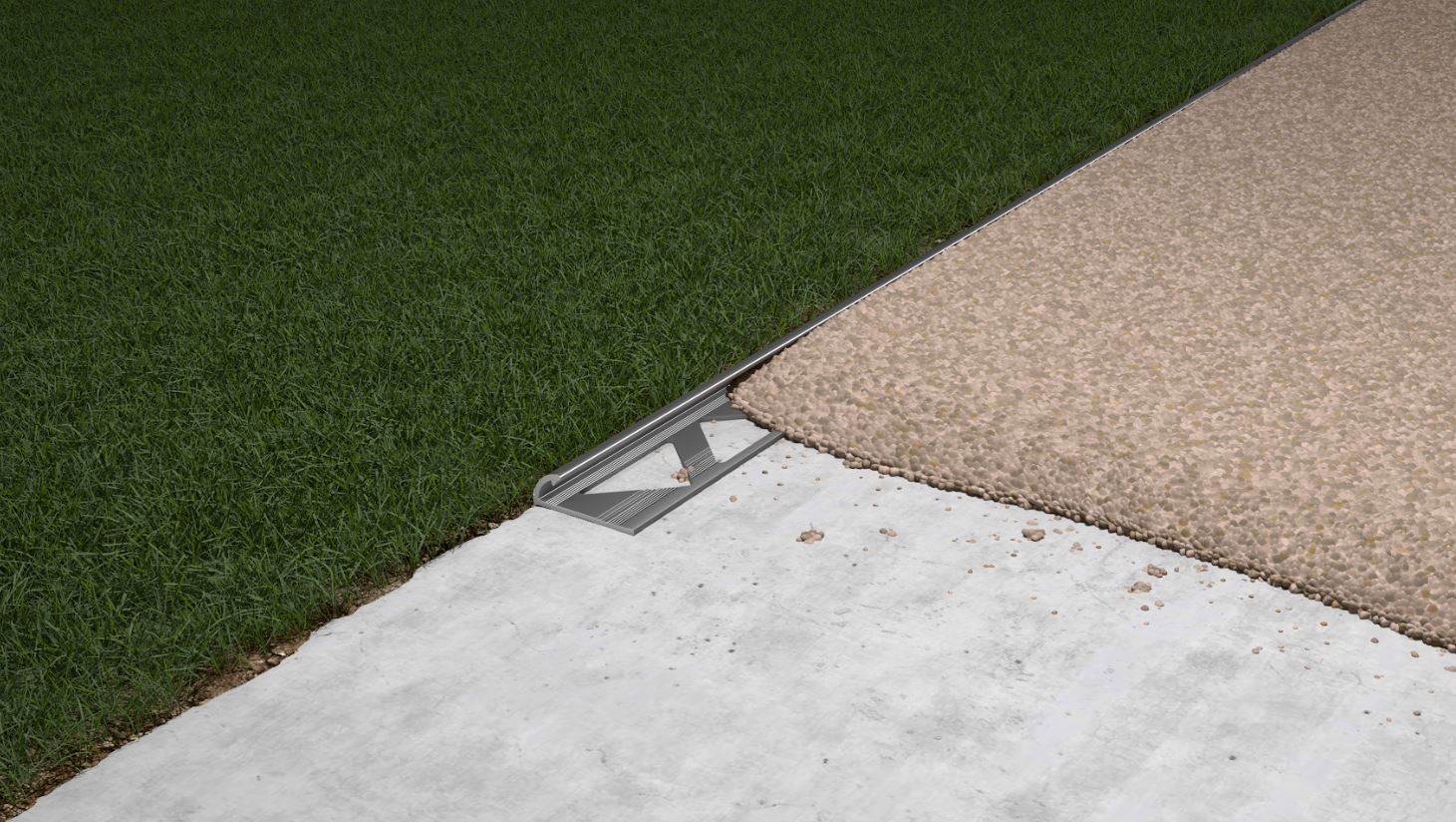 S20 - Profil de terminație din aluminiu pentru gresie/faianță – rotund, 6 mm