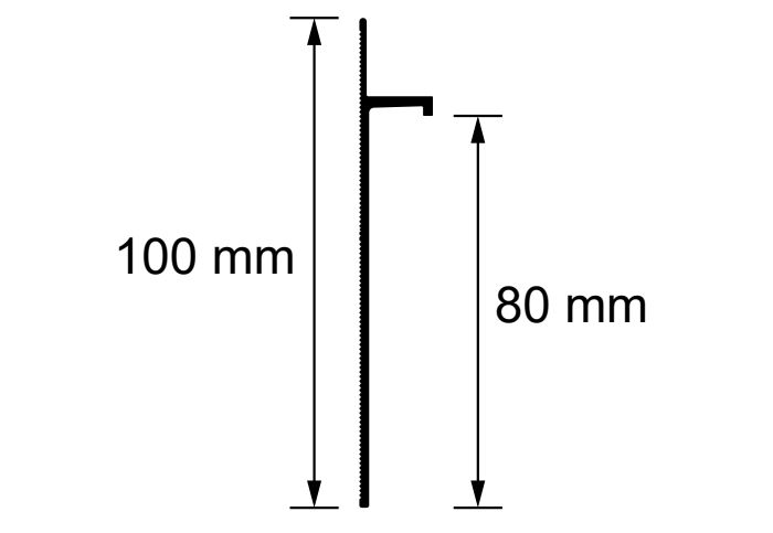 S77 - Plintă din aluminiu shadow gap