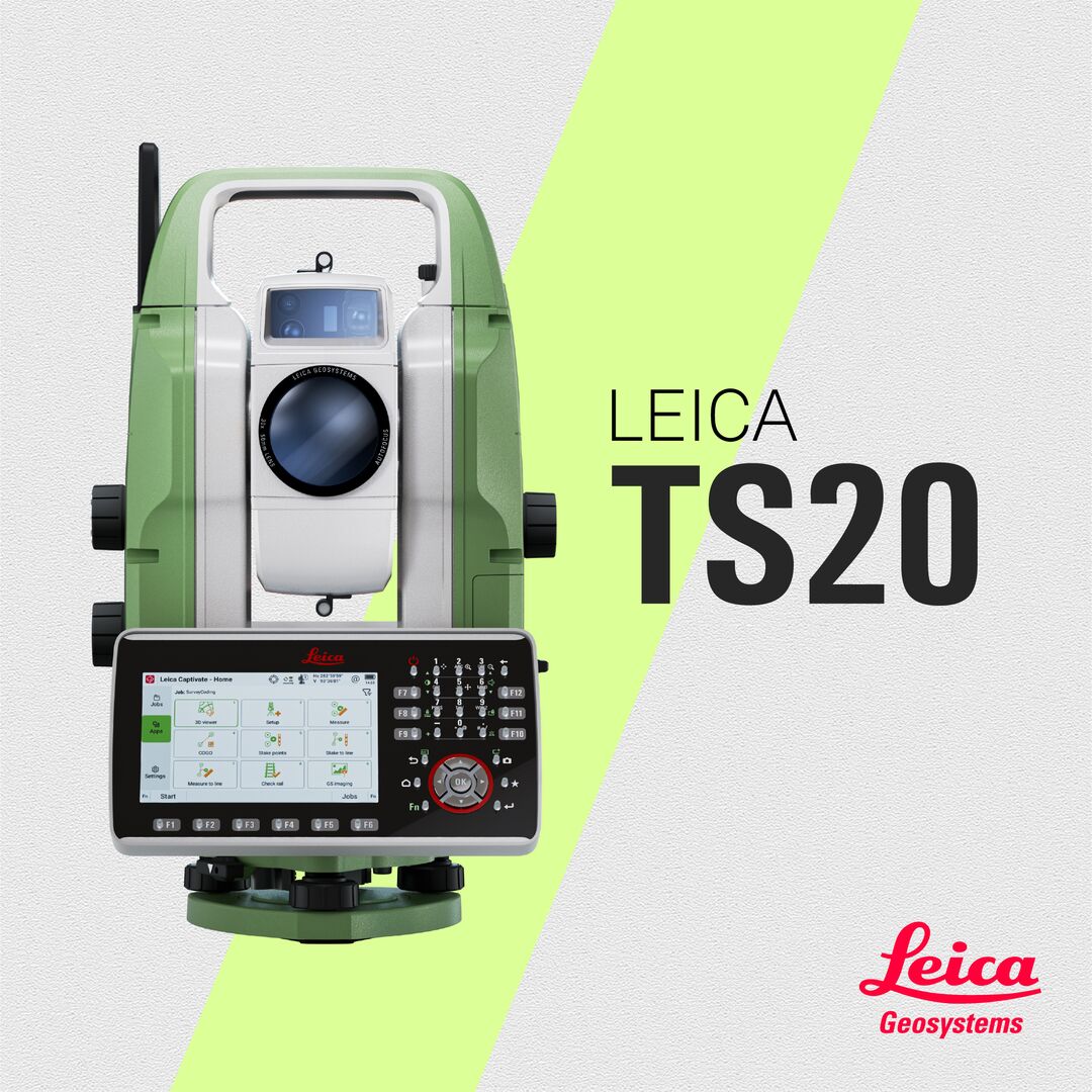 Stația Totală Robotizată Leica TS20- prima statie totala care integreaza  AI
