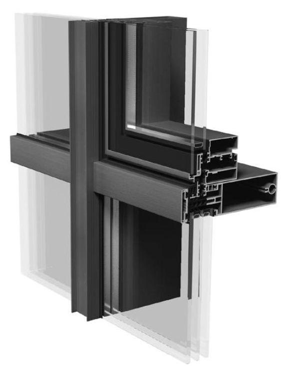 Sistem Perete Cortina Aluminiu E85