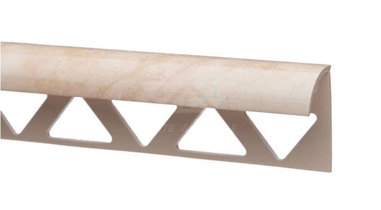 31318 - Profil colţ exterior pentru faianţă, 10 mm, PVC