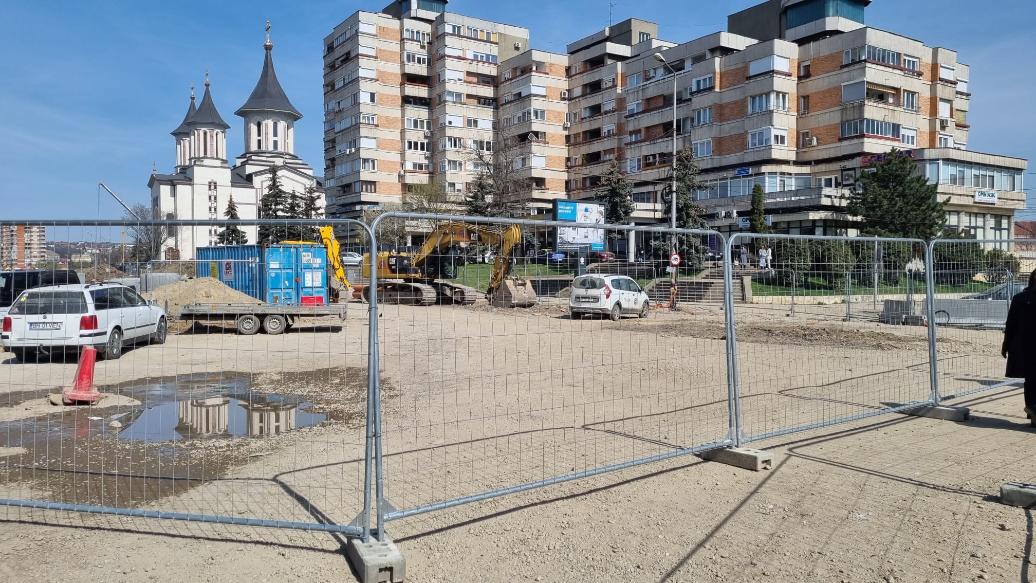 Panou gard mobil organizare santier / Gard delimitare santier model RT38 Standard