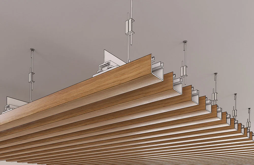 Riflaje aluminiu modulare, Battens Light [GEPLAST]