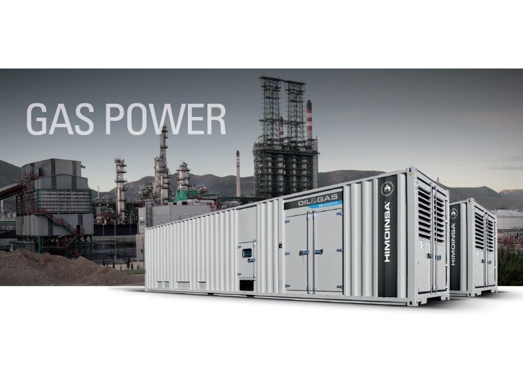 Grup electrogen HIMOINSA cu motorizare gaz – puteri 12 – 2500 kVA