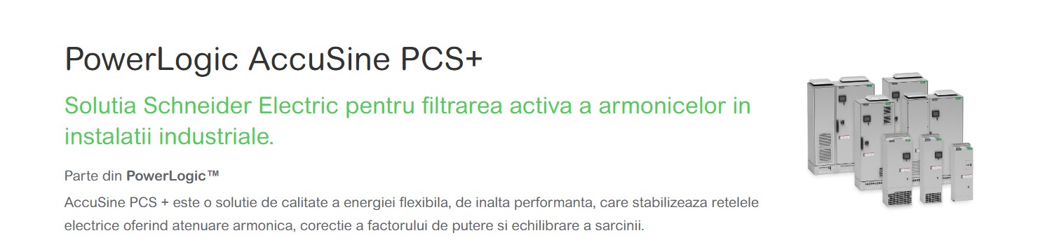 Soluții Schneider pentru îmbunătățirea calității energiei si corectiei factorului de putere