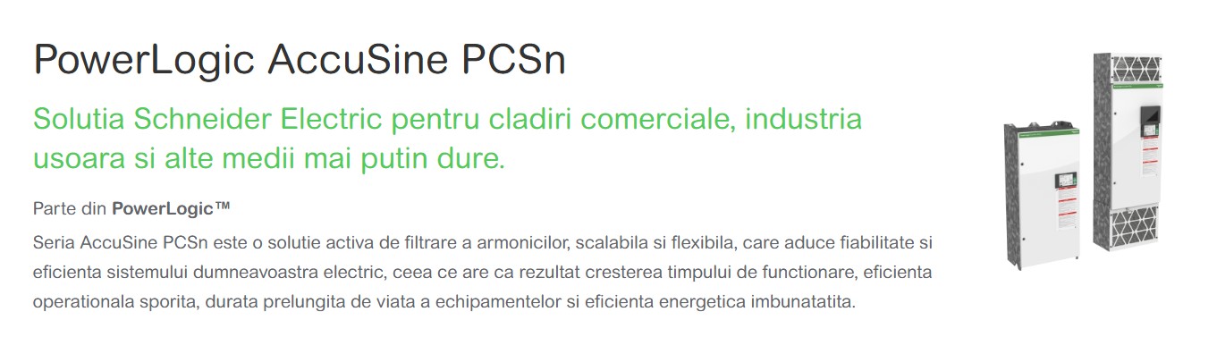Soluții Schneider pentru îmbunătățirea calității energiei si corectiei factorului de putere