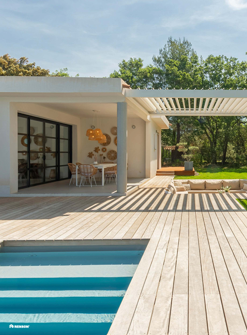 Pergola bioclimatică  Renson pentru terasă și grădină