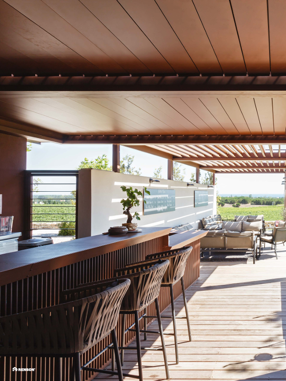 Pergola bioclimatică  Renson pentru terasă și grădină