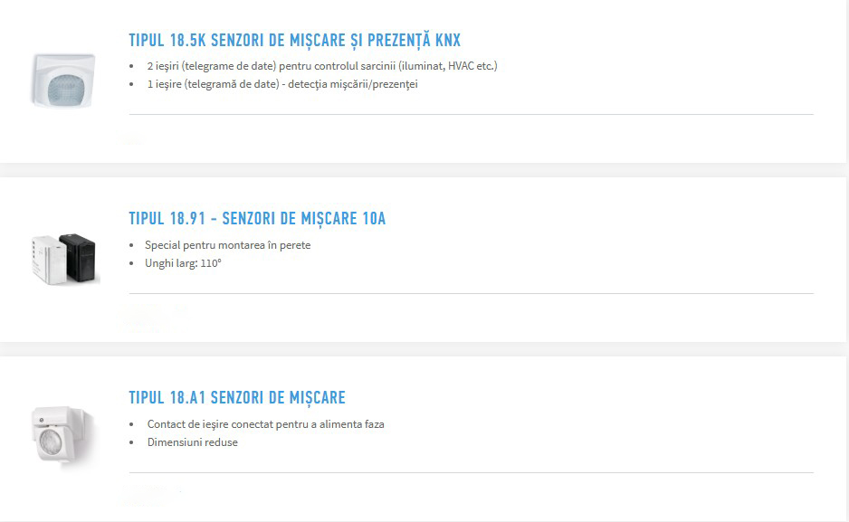 Senzori FINDER pentru automatizare eficientă și economie de energie