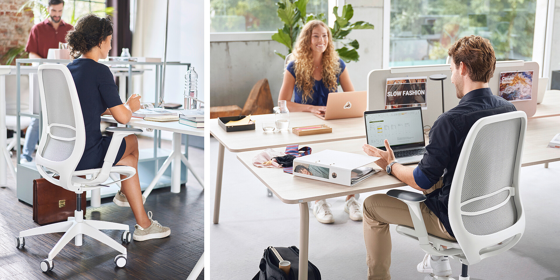 Scaun pivotant hibrid cu design ușor - se:air - Scaun birou, scaune de birou pivotante, scaune pentru meeting, scaun manager, scaun office